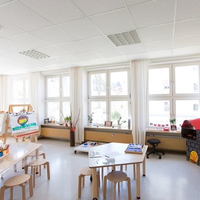 Der Kindergarten der Kindertagesstätte Sankt Josef in Kaufbeuren