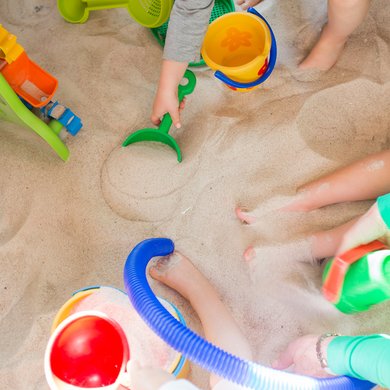 Die Krippe der Kindertagesstätte Sankt Josef in Kaufbeuren