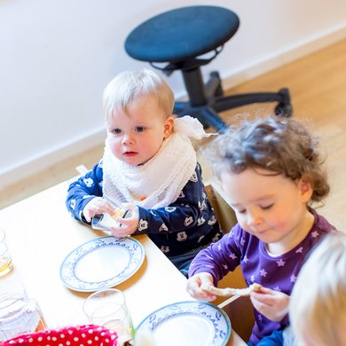 Die Krippe der Kindertagesstätte Sankt Josef in Kaufbeuren